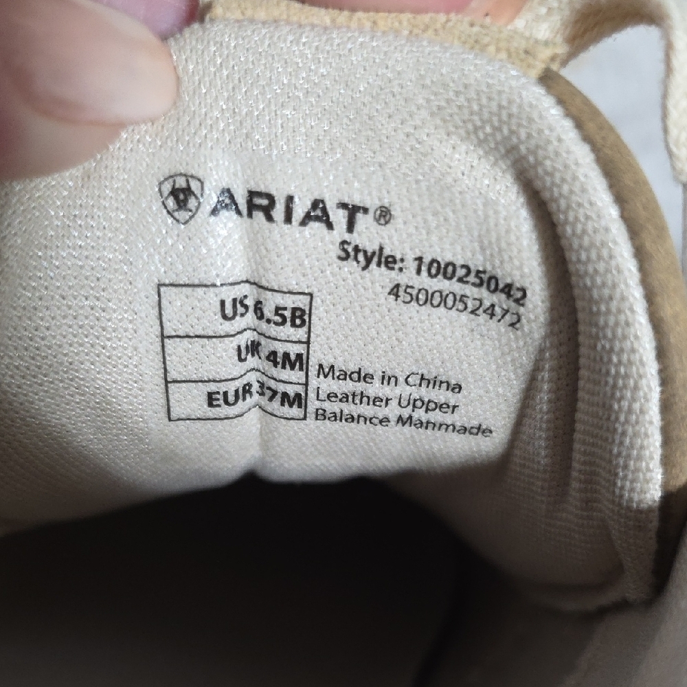 Ariat Women's Fuse Brown and Cream Sneakers with Sporty Comfort - Picture 11 of 11